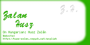 zalan husz business card